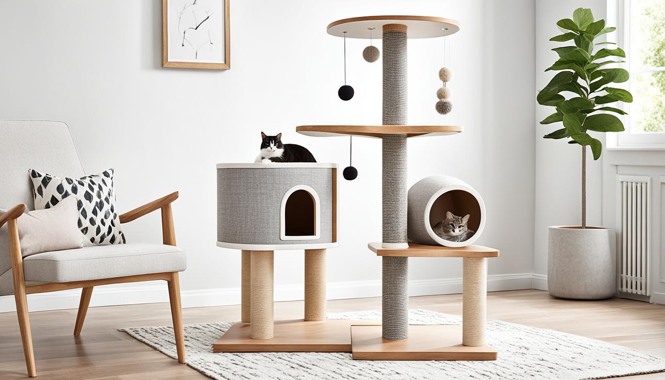 Scandinavian Cat Tree Stylish Feline Fun Mojo Boutique