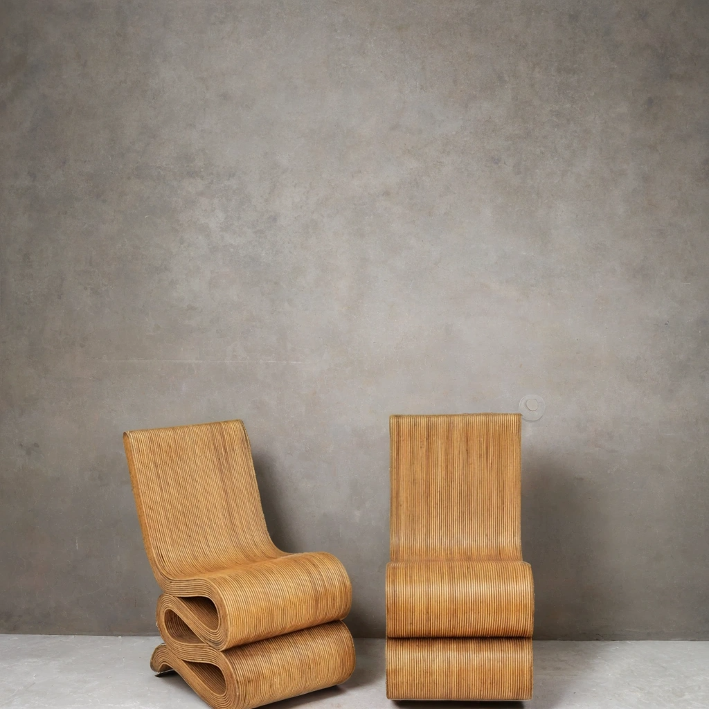 Snake Chair – Modern Rattan Lounge Sculpture