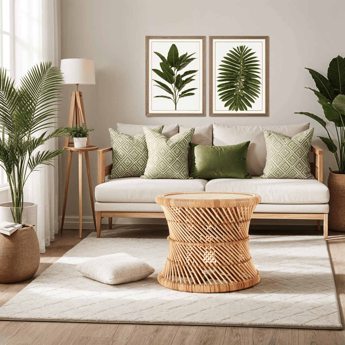 Japandi Unique Natural Coffee Table