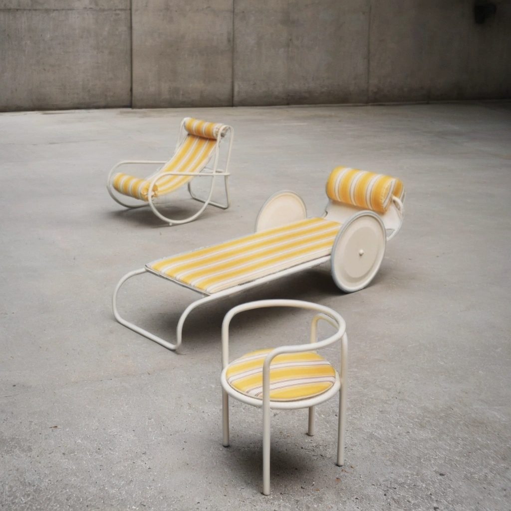 Collection La Piscine – Lounge Chair &amp; Chair Set