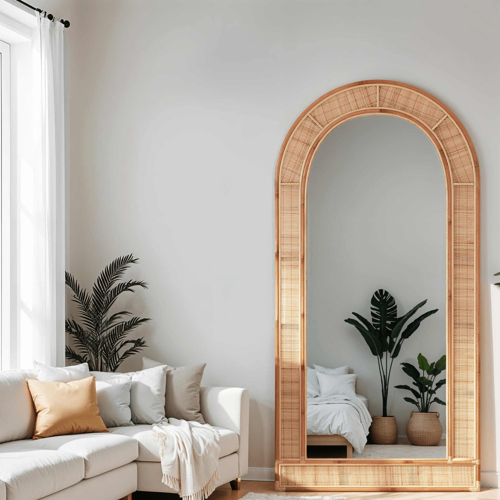 早いもの勝ち！アデペシュ　rotta rattan mirror 3個セット rotta rattan mirror | a.depeche(アデペシュ)