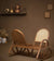 Teak Cane Rocking Lover Chair