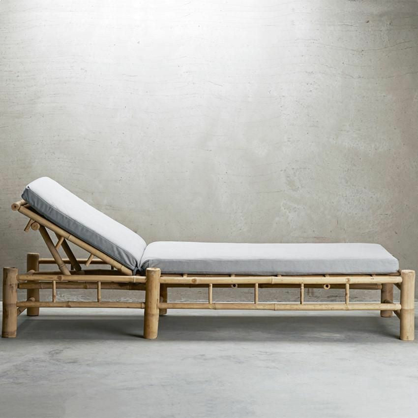 Beach Rustic Sunbed with Sunbrella Fabric