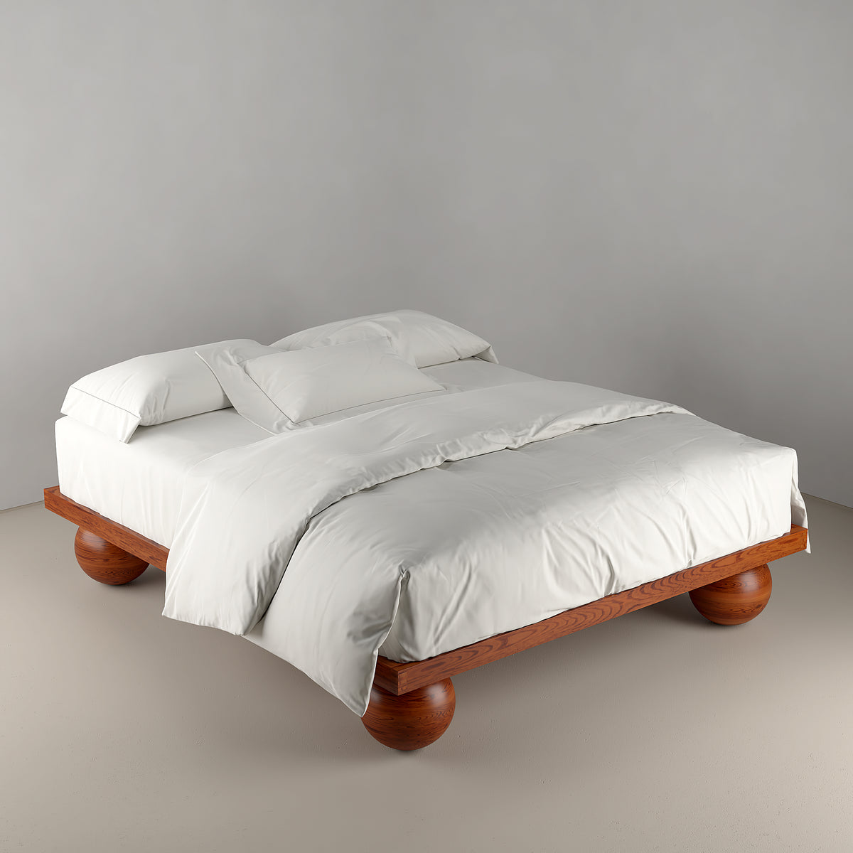 Japandi Teak Bed