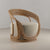 Eva Rattan Armchair with Bouclé Upholstery