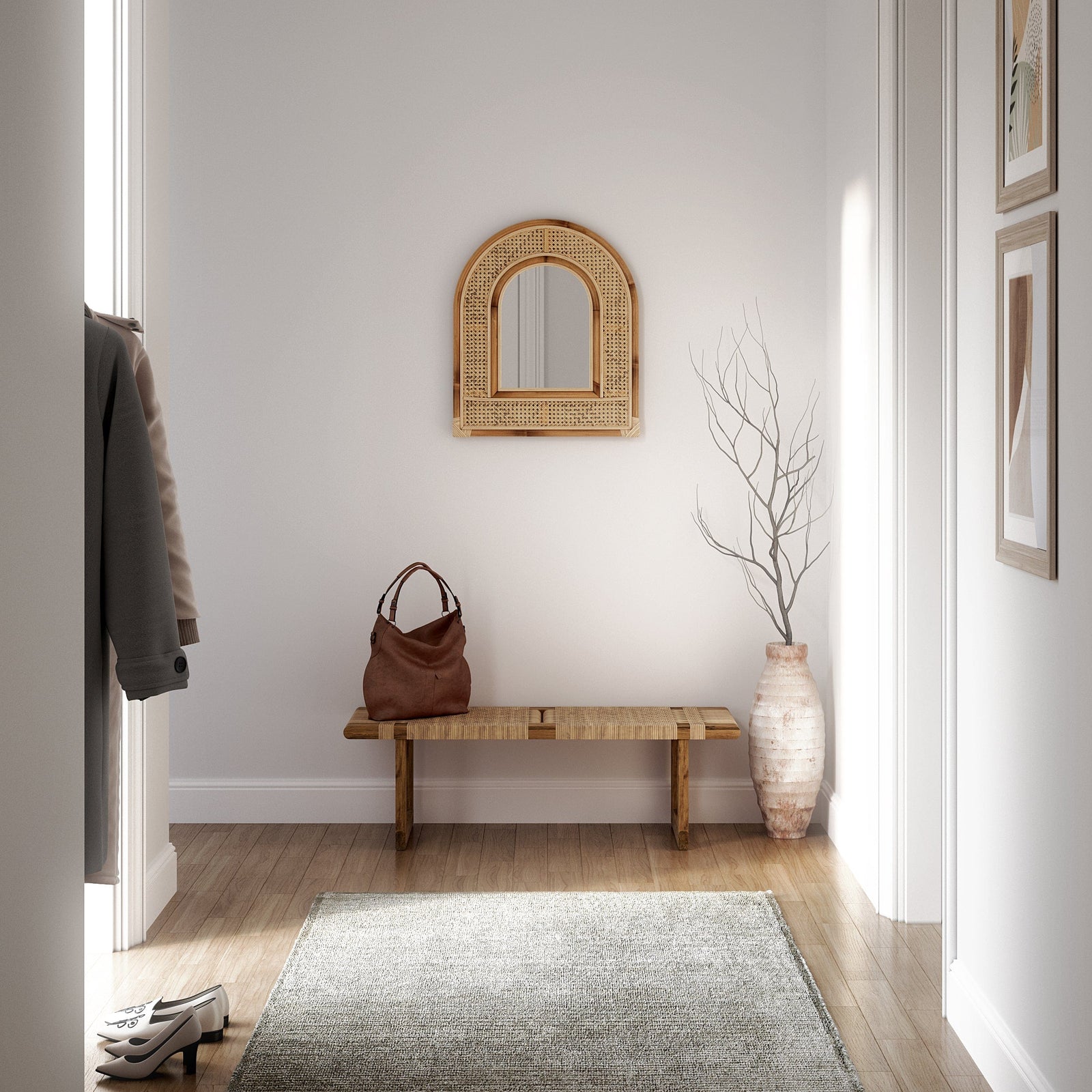 Japandi Arched Mirror