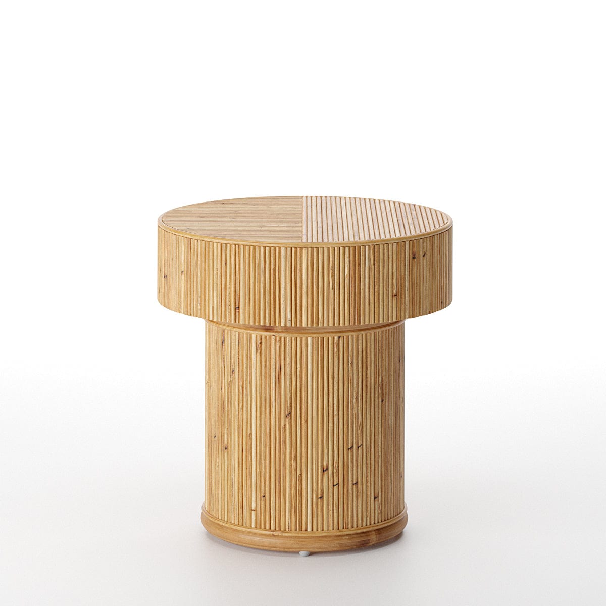 Japandi Round Side Table Rivi Mojo Boutique