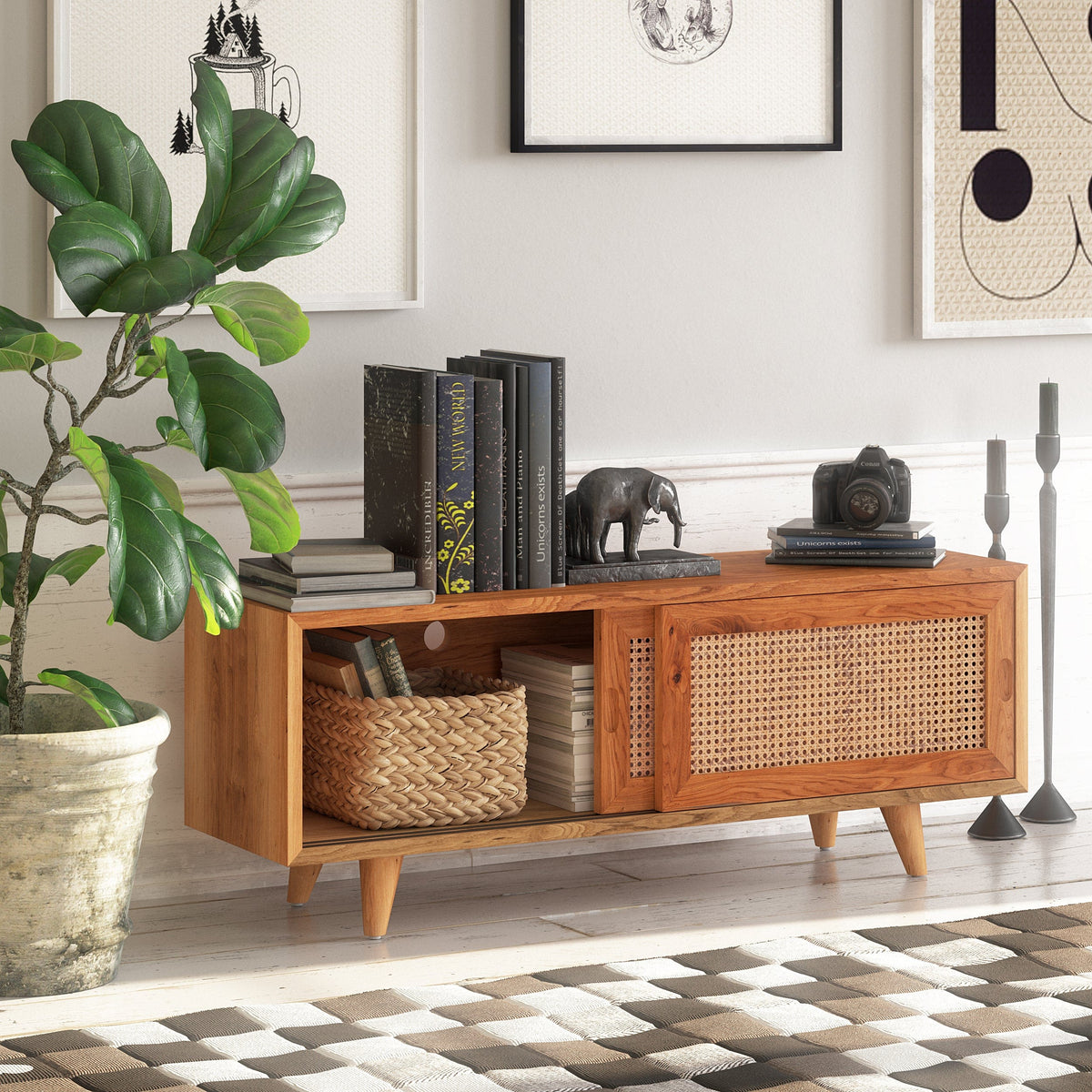 Ciano Mid Century Modern Tv Stand