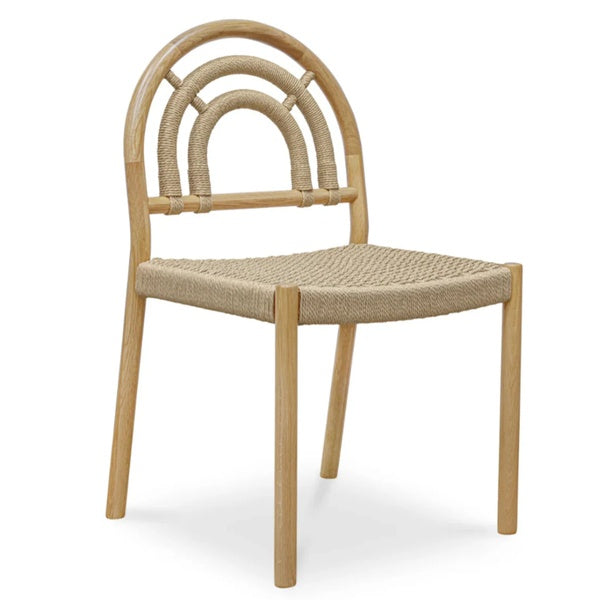 Natural Rope Teak Dining Chair