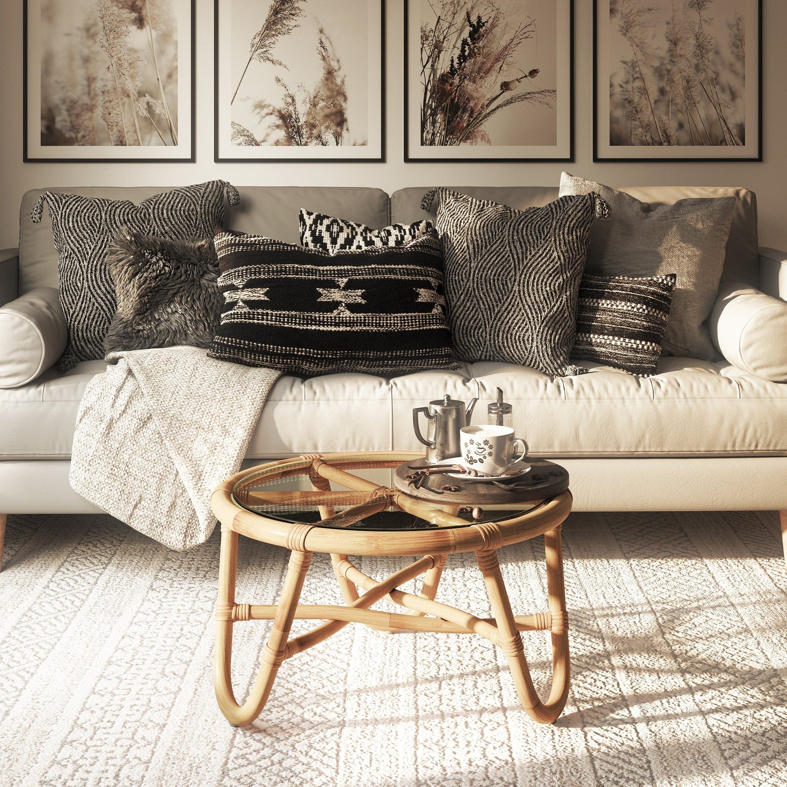 Boho Minimalist Coffee Table Mojo Boutique