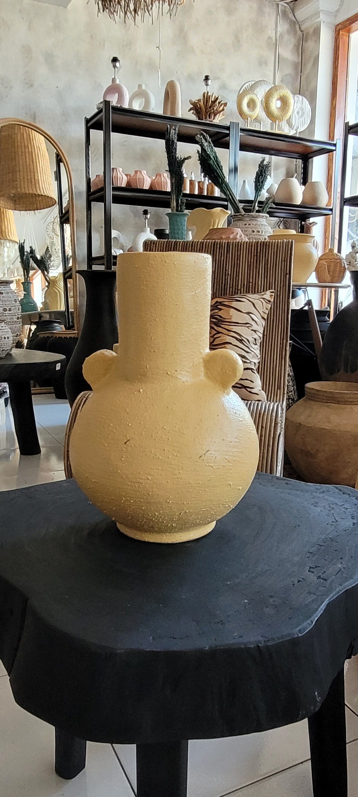 Sunbeam Terracotta Vase - Japandi Decor