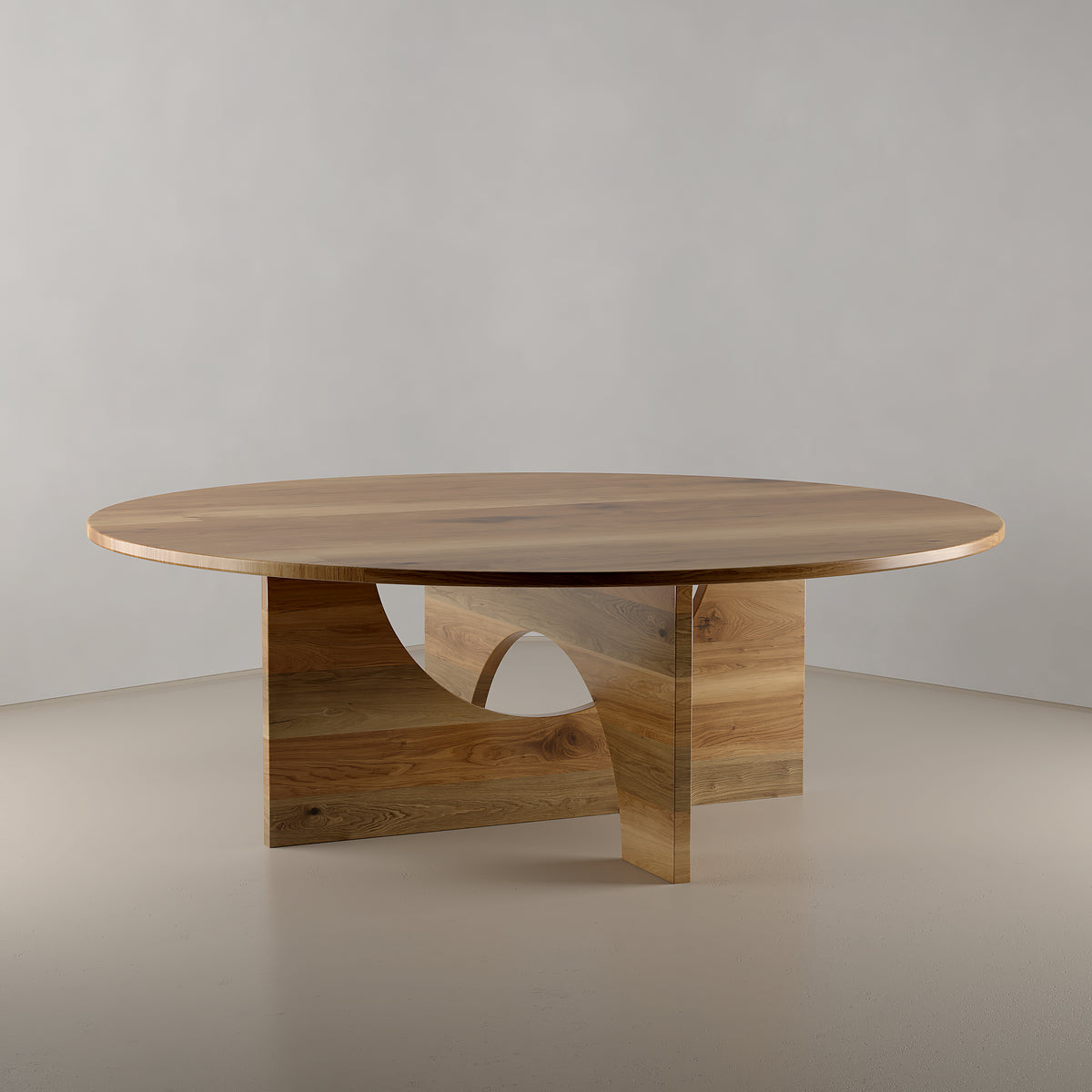 Modern Boho Japandi Teak Dining Table for 8 – Lobby Centerpiece Table