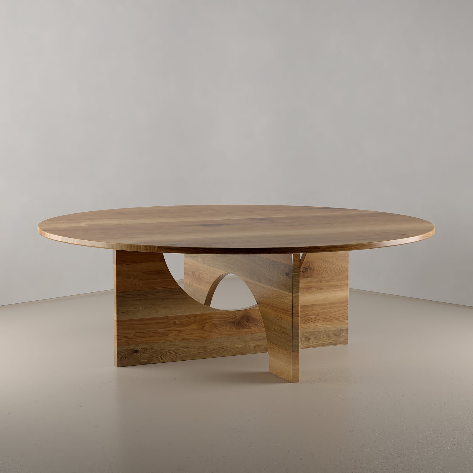 Modern Boho Japandi Teak Dining Table for 8 – Lobby Centerpiece Table