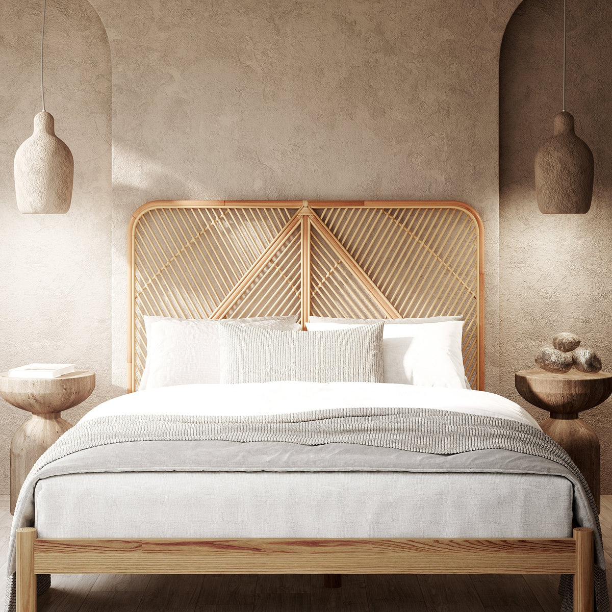 Japandi Natural Minimalist Headboard