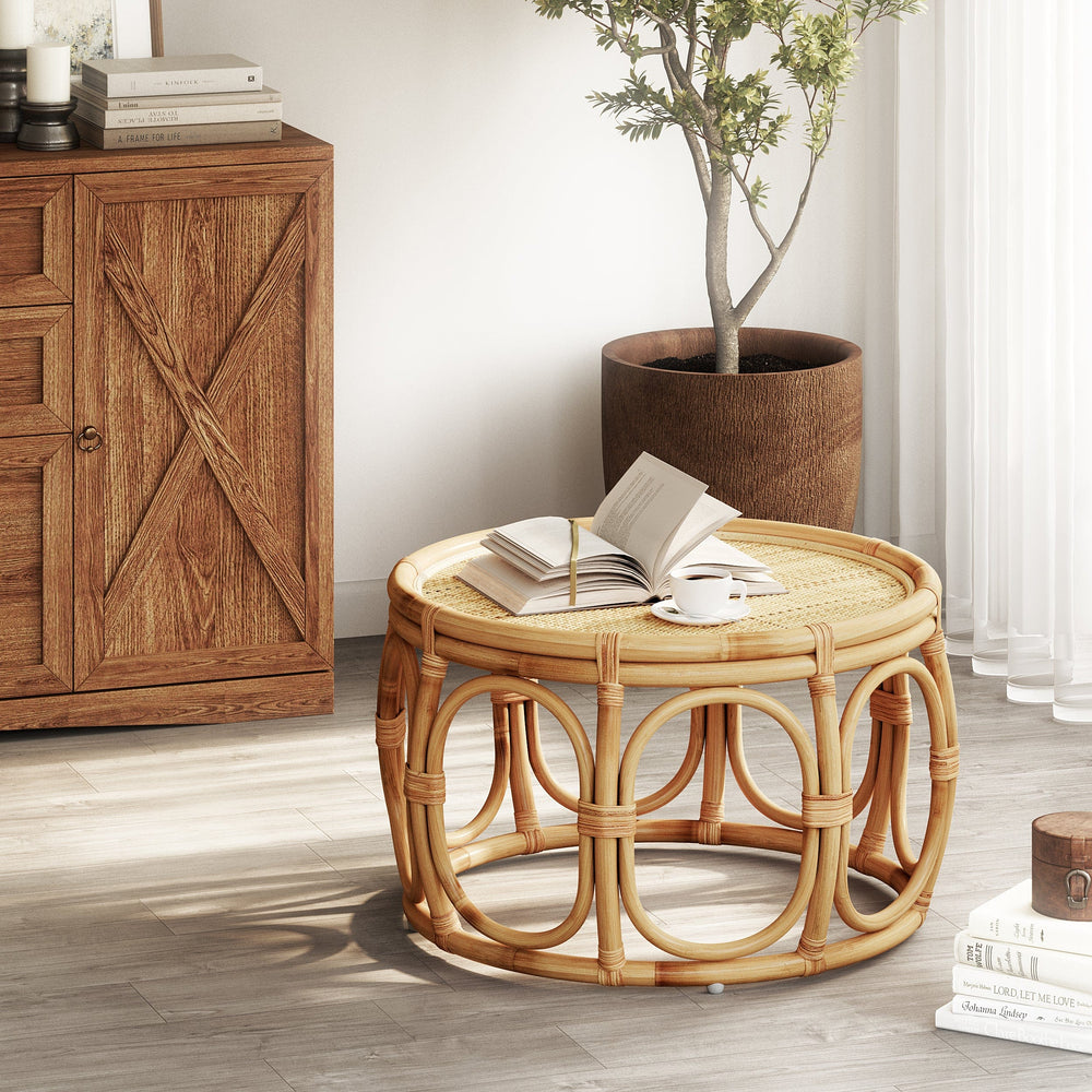 Rattan Coffee Table - Mojo Boutique