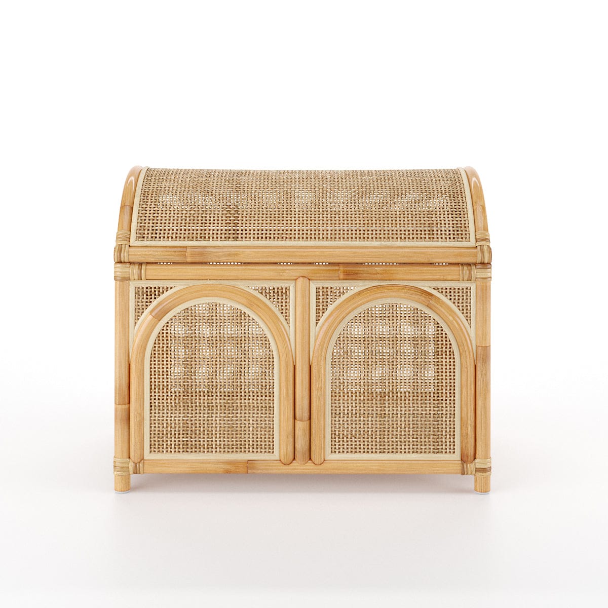 Boho Chic Natural Rattan Trunk - Shakyla