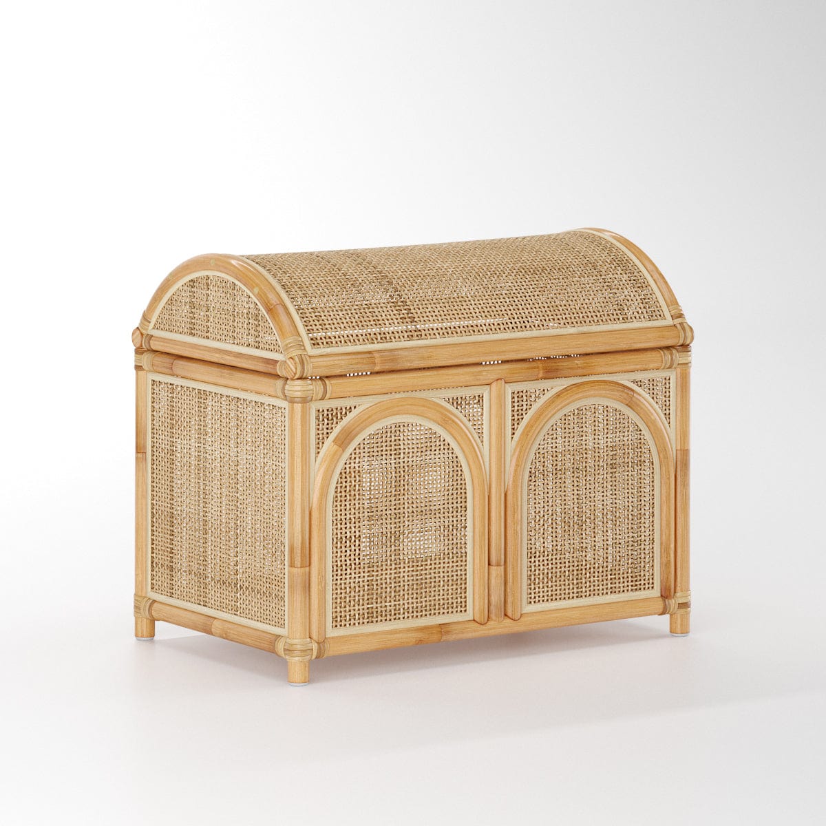 Boho Chic Natural Rattan Trunk - Shakyla