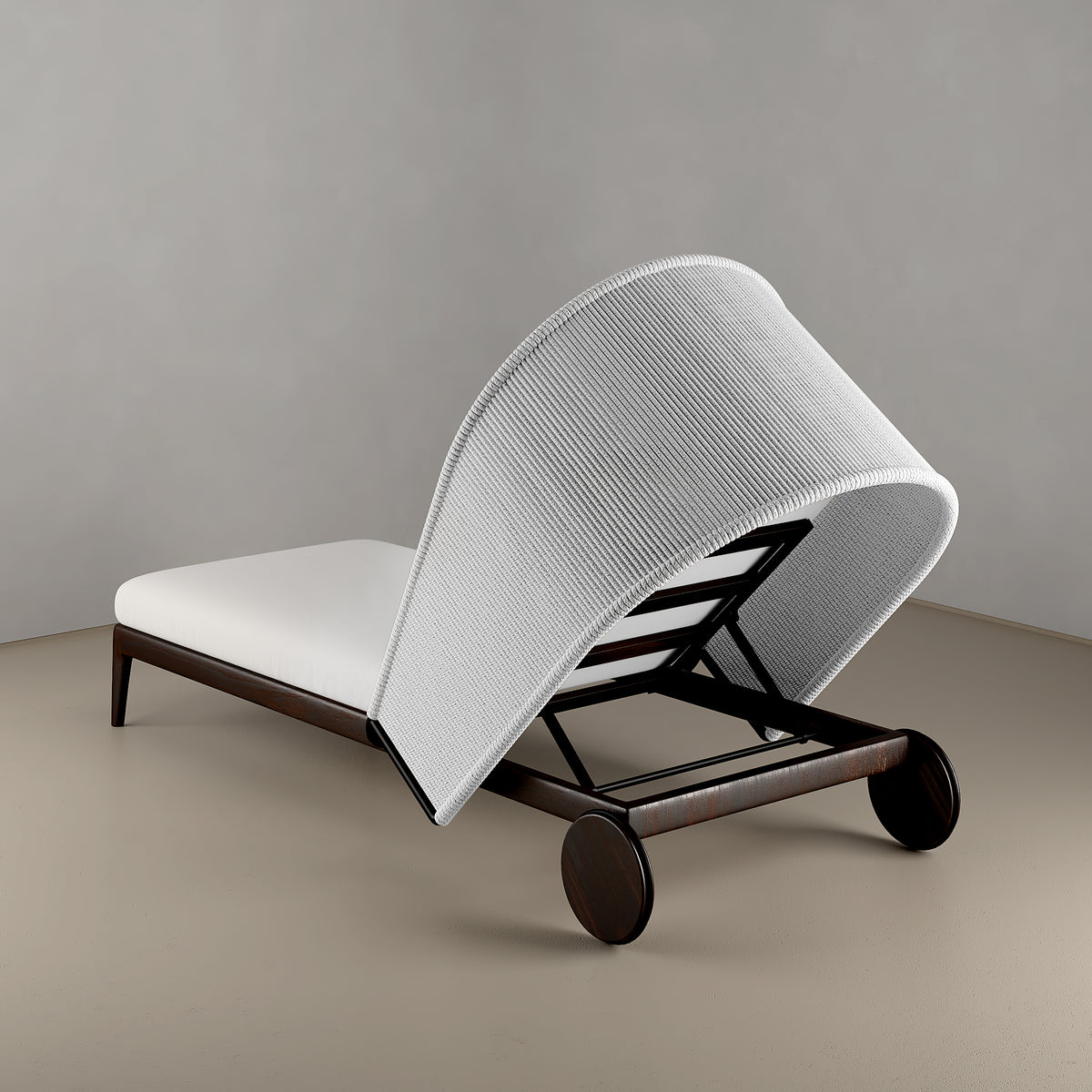 Ironwood Sun Bed with Sunbrella Fabric and Private Canopy - Outdoor Resistant