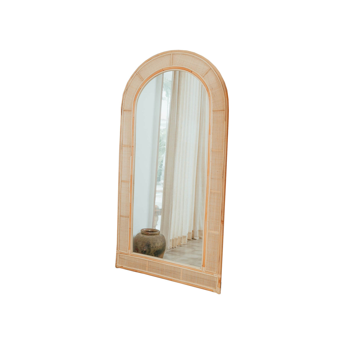 Amelia Natural Rattan Mirror