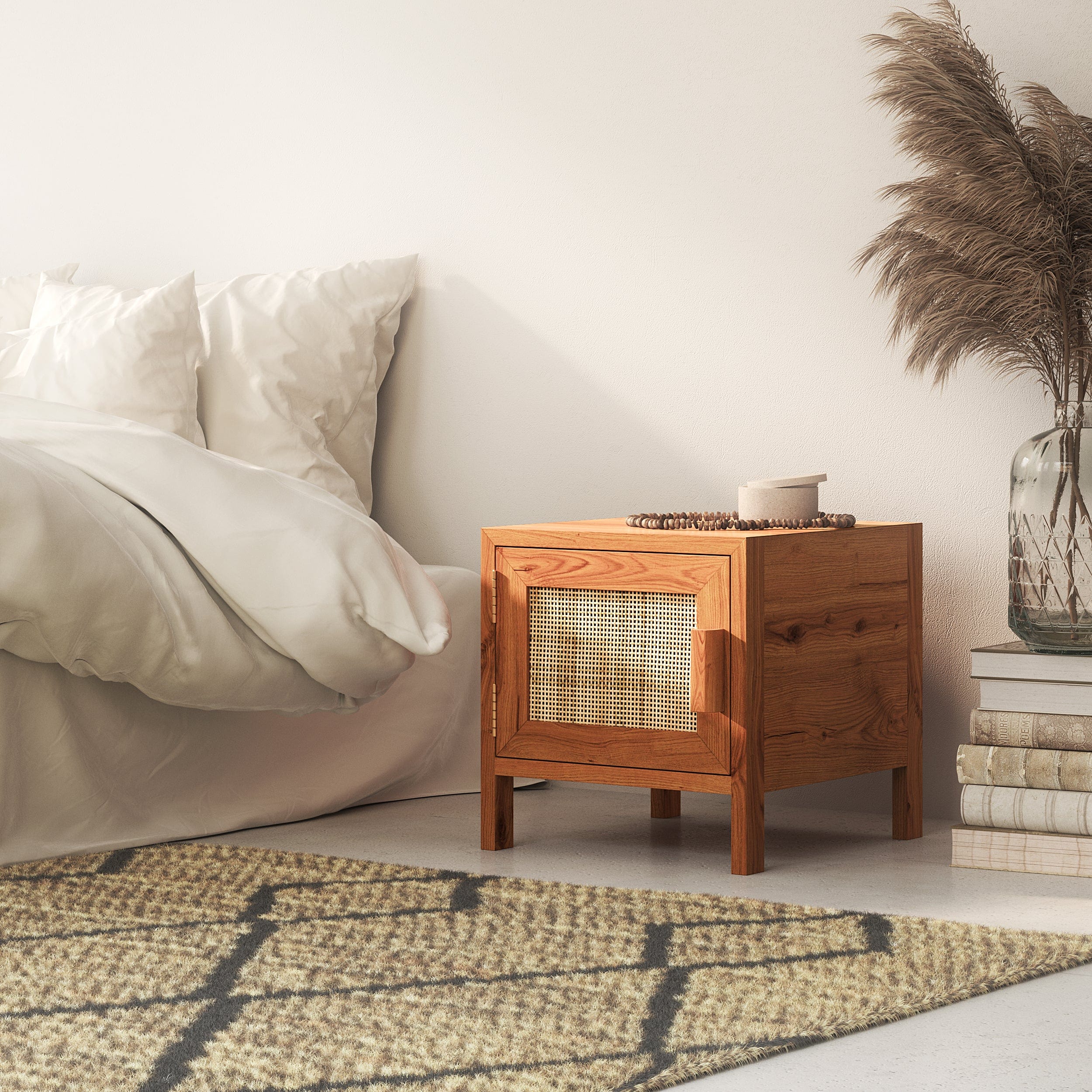 Rustic Wooden Bedside Tables Tagged mid-century - Mojo Boutique