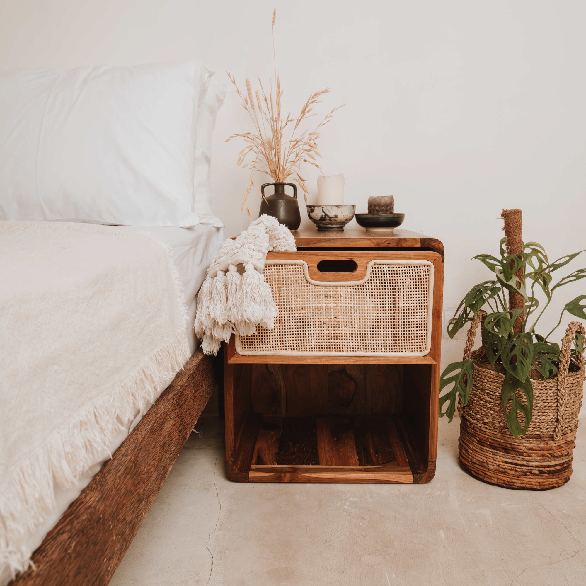 Rustic Handmade Bed Table